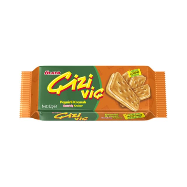 Çiziviç Peynirli Kremalı Sandviç Kraker 82 Gr