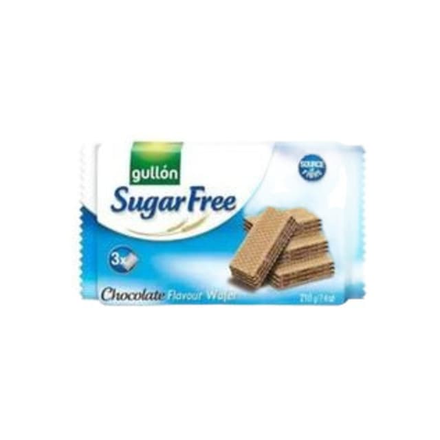Şekersiz Çikolatalı Gofret 210 gr