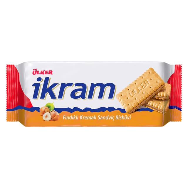 İkram Fındık Kremalı Sandviç Bisküvi 84 Gr
