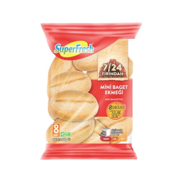 7/24 Fırından Mini Baget Ekmeği 300 Gr
