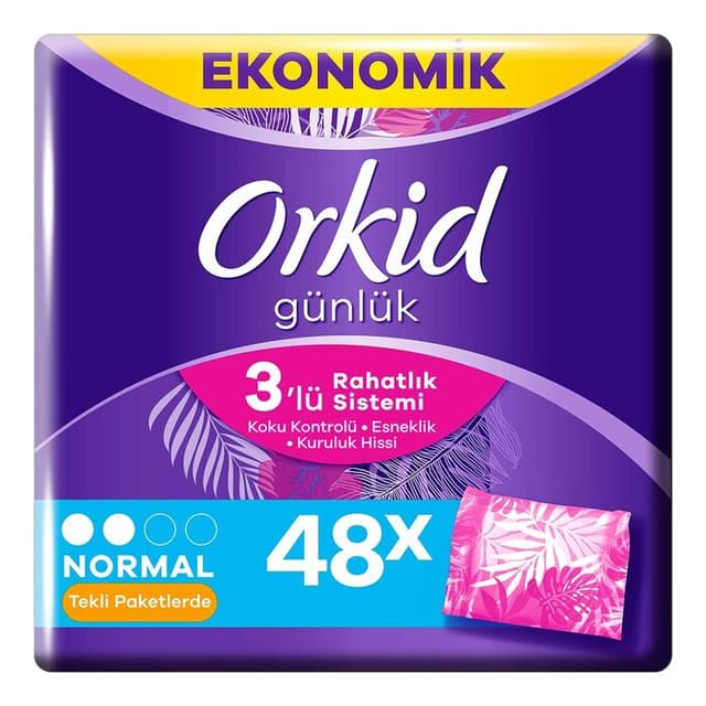 Hijyenik Ped 3'lü Rahatlık Sisemi Normal Günlük Koruma 48'li