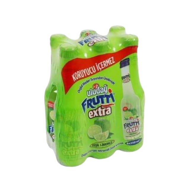 Maden Suyu Ekstra Yeşil Limon Aromalı 6x250 Ml