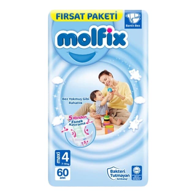 Bebek Bezi Fırsat Paketi 4 Numara Maxi 60'lı