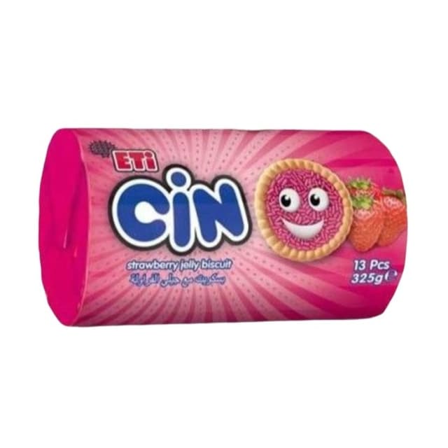 Cin Çilekli Bisküvi 325 Gr