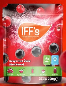 Dondurulmuş Dilimlenmiş Karışık Frenk Üzümü 350 Gr