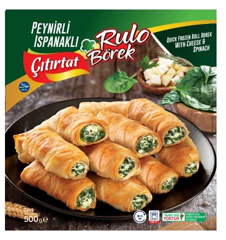 Mini Rulo Ispanaklı Peynirli 500 Gr