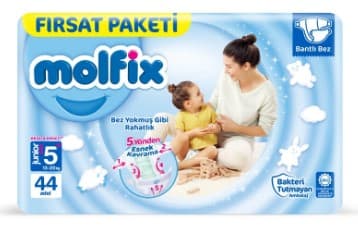 Bebek Bezi Fırsat Paketi (5+) Junior Plus 13-20 kg 44'lü