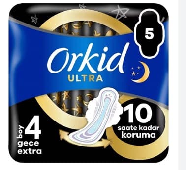Hijyenik Ped Ultra Gece Extra 4 Beden 5 Adet